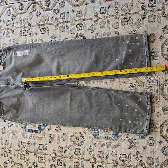 LEVIS WOMEN'S JUNIOR BLACK/GRAY LOW PROFILE STRAIGHT JEANS SIZE 28 - Picture 9 of 13